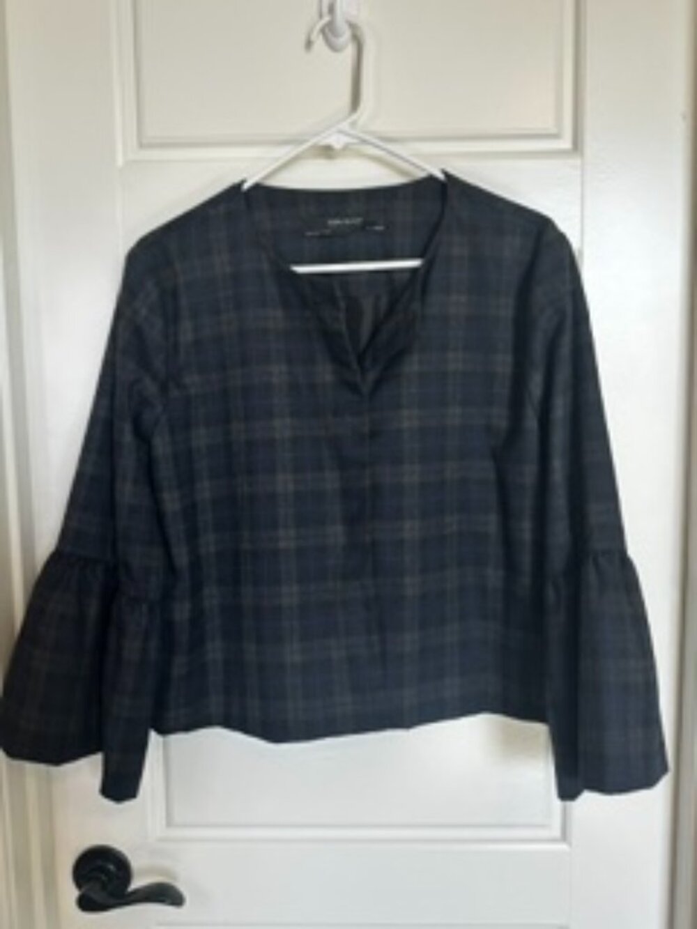 Zara Work Blazer with Peplum Sleeve